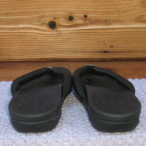 NWOB Vionic Lida Black Thong Sandals Shoes Size 7 - Picture 7 of 10